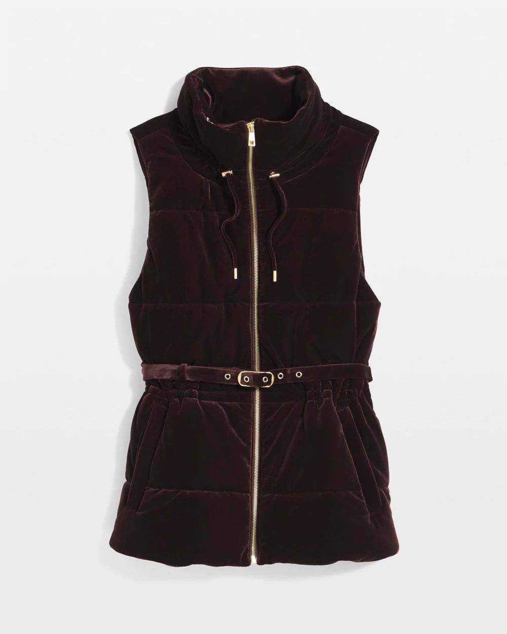 Velvet Puffer Vest | White House Black Market